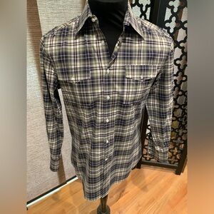 Michael Bastian Plaid Button Down Shirt sz 15-1/2/40